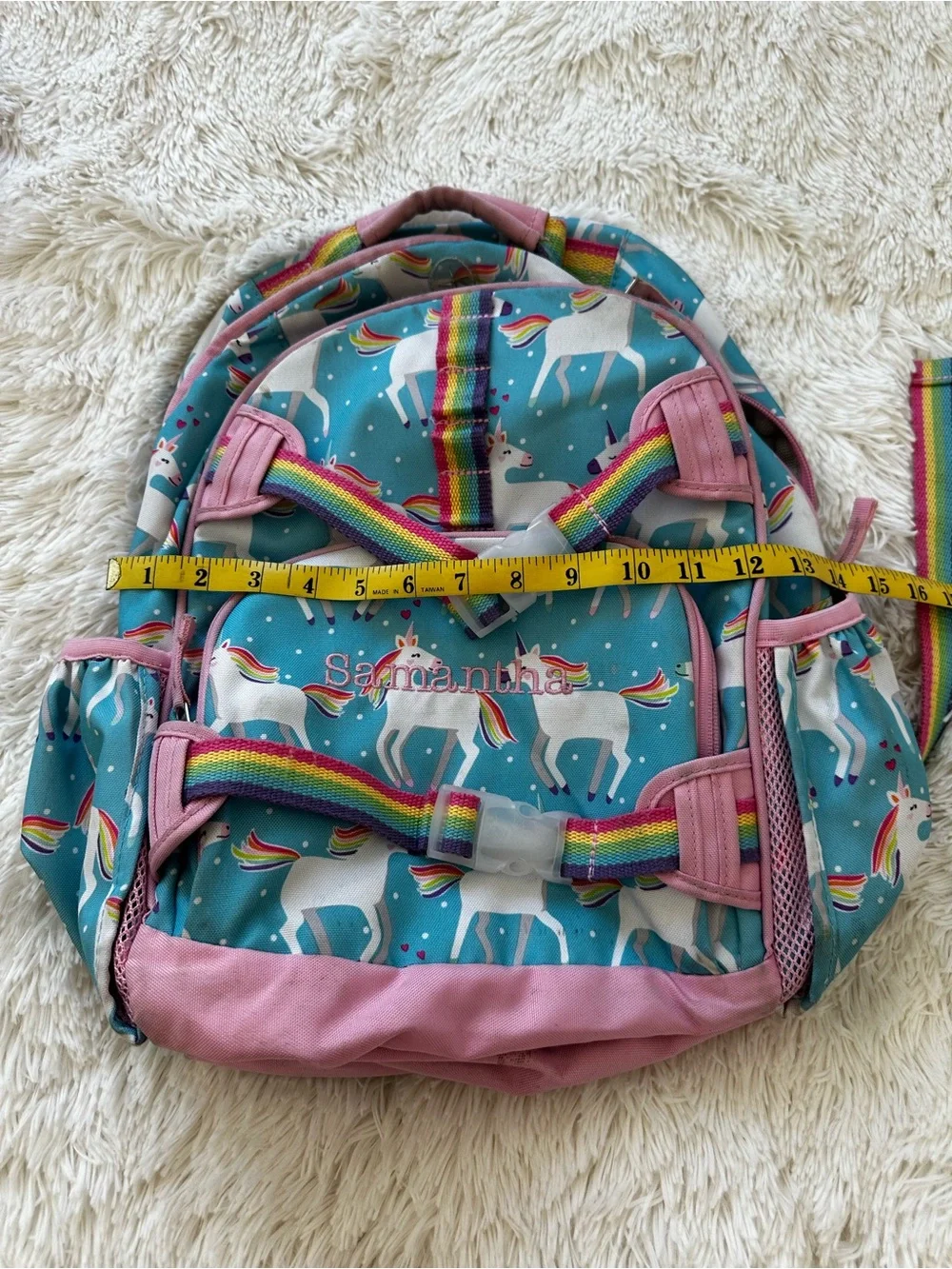 Pottery Barn Kids Unicorn Rainbow Backpack Girls Preschool Kindergarten School